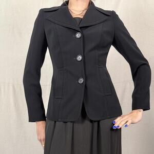 Y2K Bebe Black Fitted Blazer | Size 2
